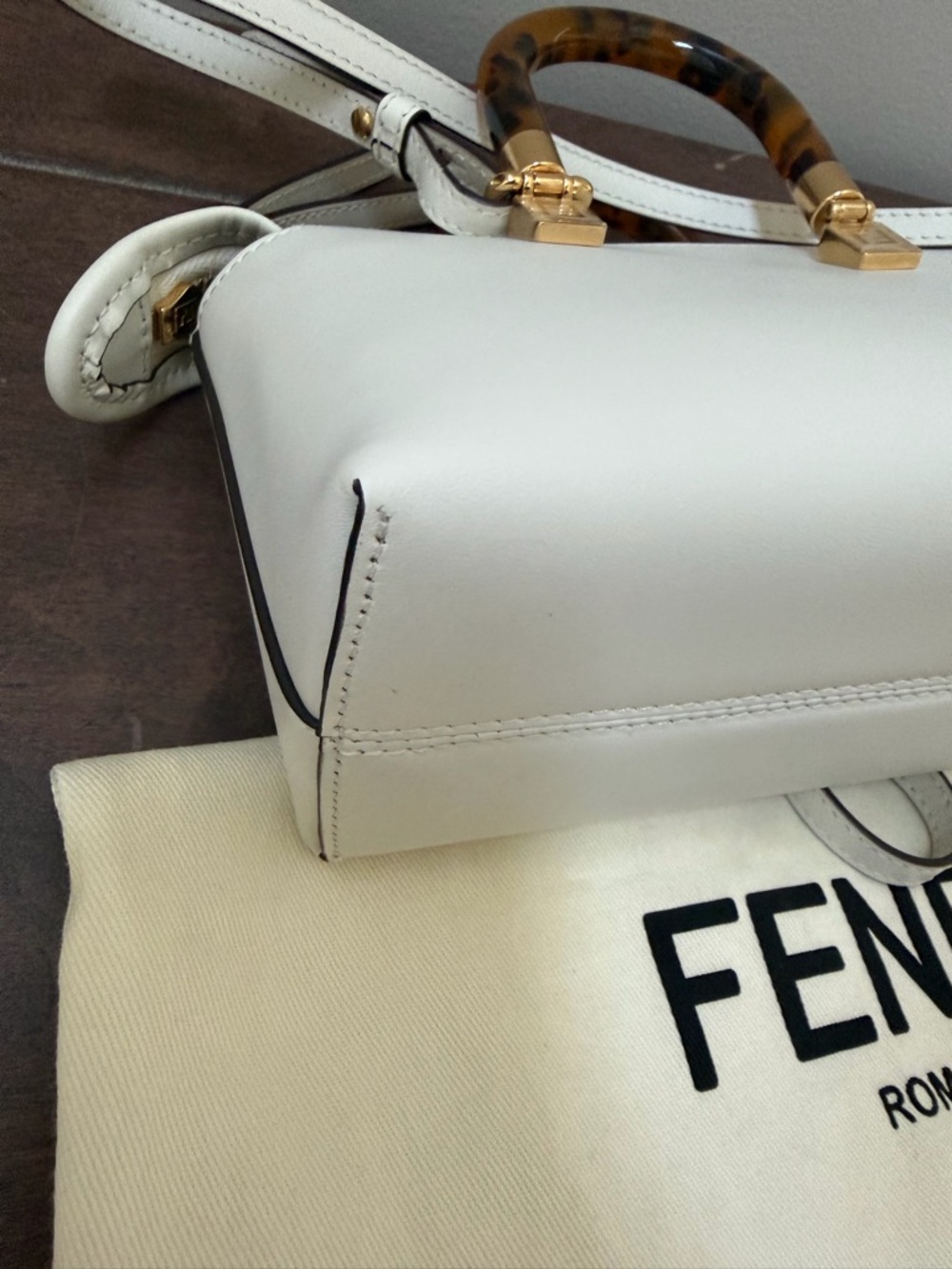 Fendi mini by the way with Tortoiseshell Handles - 100% authentic! - Picture 6 of 15